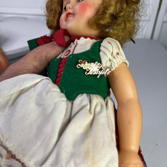 Vintage 1960s Shirley Temple Ideal Doll 14" Toy Collectible In Red Outfit - Picture 9 of 15